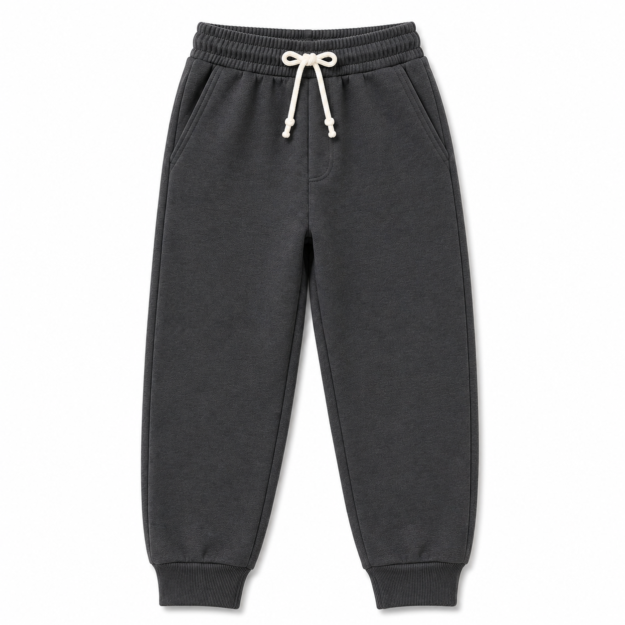 French Terry Track Pant – Charcoal Melange