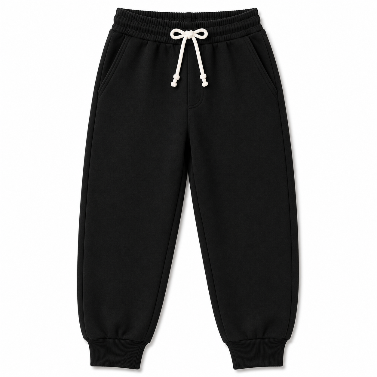 French Terry Track Pant – Black