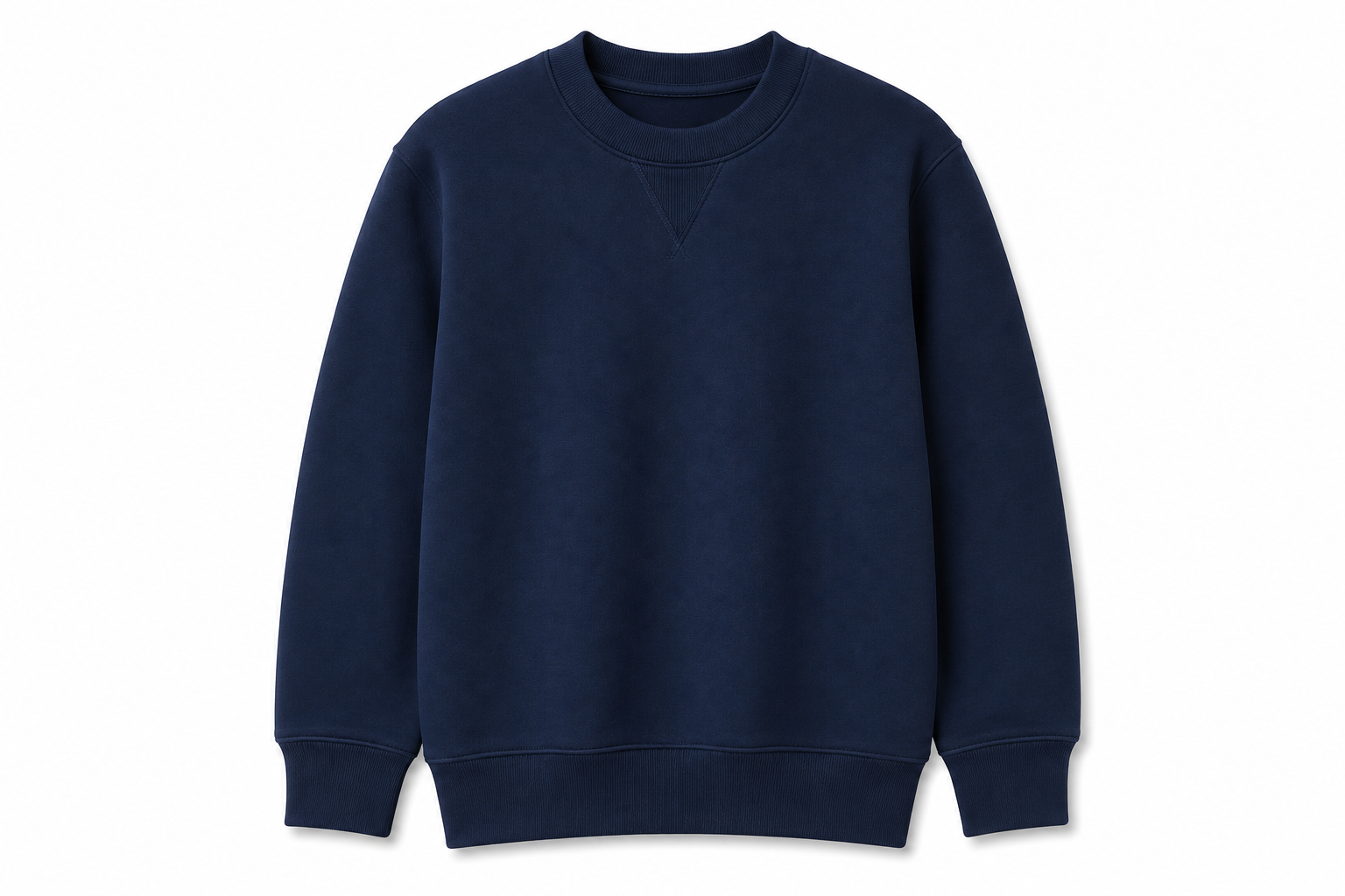 French Terry Sweatshirt – Navy Blue