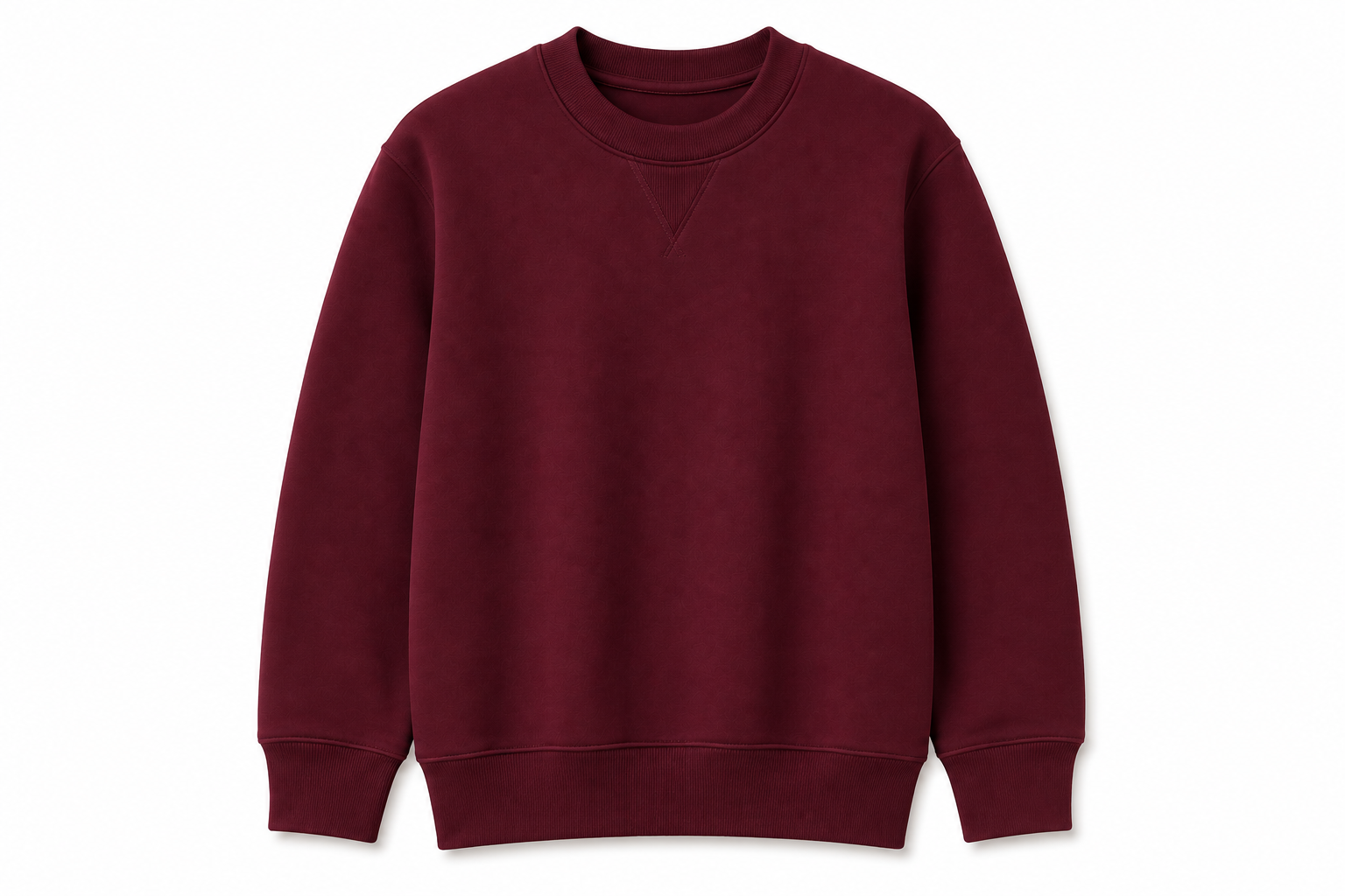 French Terry Sweatshirt – Maroon