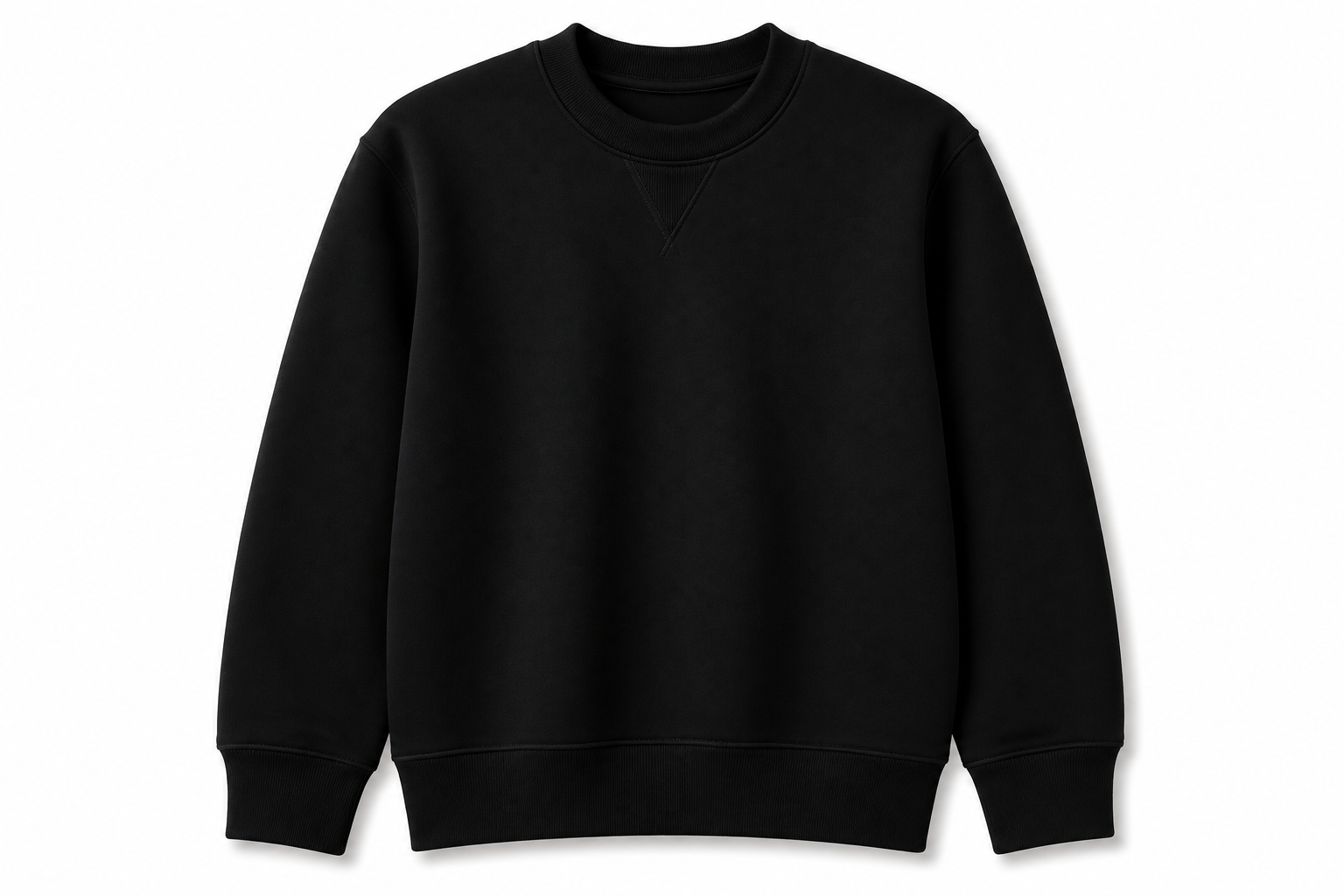 French Terry Sweatshirt – Black